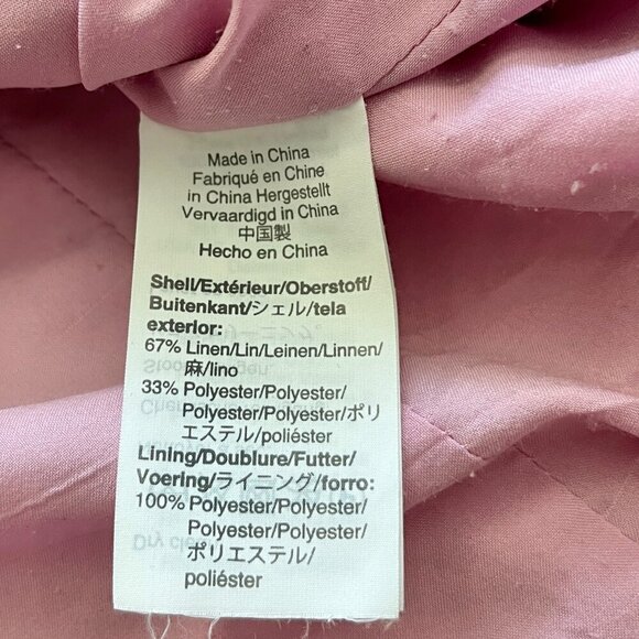 J. Crew Parke Blazer Pink Linen Blend Size 2 Lightweight Workwear - Picture 3 of 5